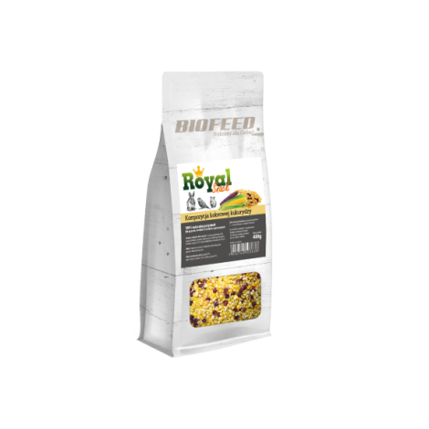 BIOFEED Royal Snack - kompozycja kolorowej kukurydzy 400g