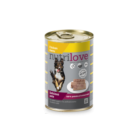 NUTRILOVE Premium pasztet dla psa z kurczaka 400g [11440]