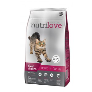 NUTRILOVE Premium dla kota ADULT ze świeżym kurczakiem 1,5kg [12293]