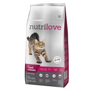NUTRILOVE Premium dla kota ADULT ze świeżym kurczakiem 8kg [11462]