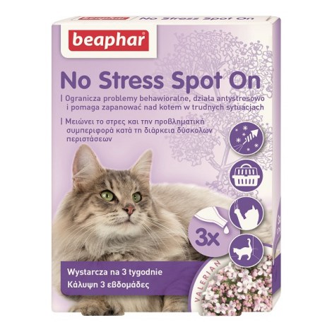 BEAPHAR NO STRESS SPOT ON CAT 0,4ML - 3 pipety dla kotów