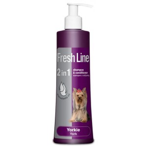 Fresh Line 2w1 York - Szampon z odżywką dla psów rasy Yorkshire Terrier 220ml