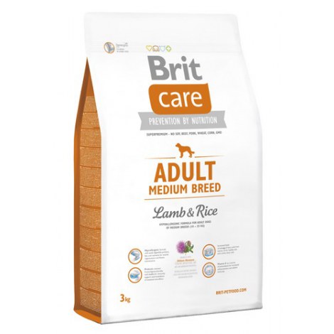 Brit Care New Adult Medium Breed Lamb & Rice 3kg