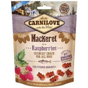 Carnilove Dog Snack Fresh Crunchy Mackerel+Raspberries 200g