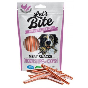 Let's Bite Meat Snacks Chicken Stripes with Codfish 80g