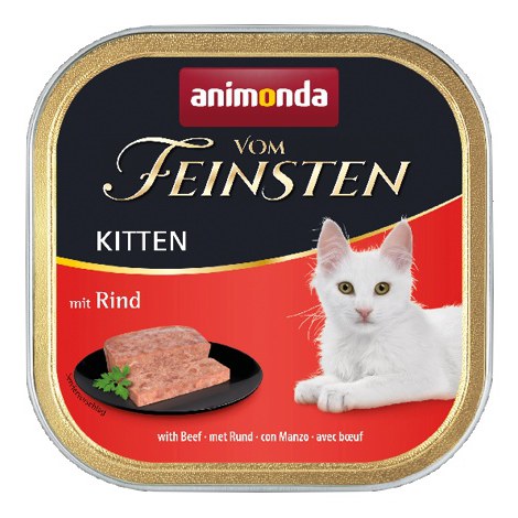 Animonda vom Feinsten Cat Kitten z Wołowiną tacka 100g
