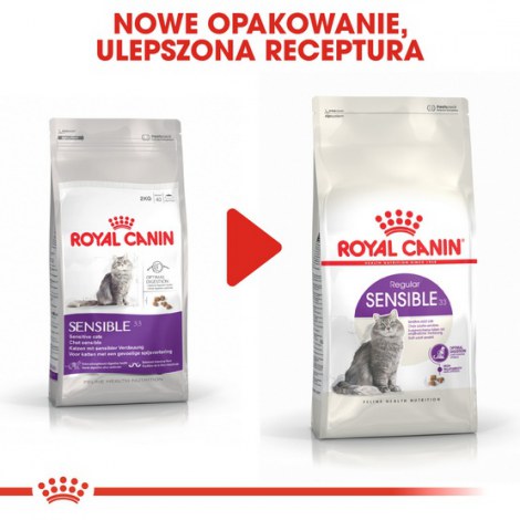 Royal Canin Sensible karma sucha dla kotów dorosłych, o wrażliwym przewodzie pokarmowym 400g - 3