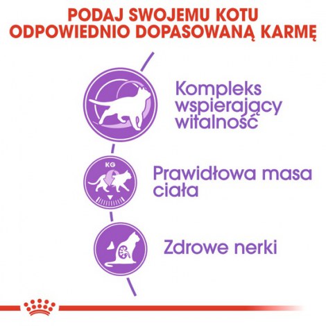Royal Canin Sterilised 7+ karma sucha dla kotów dorosłych, od 7 do 12 roku życia, sterylizowanych 3,5kg - 5