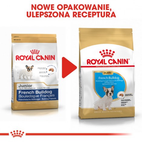Royal Canin French Bulldog Puppy karma sucha dla szczeniąt do 12 miesiąca, rasy buldog francuski 3kg - 4