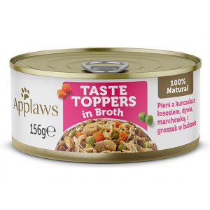 Applaws Dog Taste Toppers puszka z kurczakiem, łososiem i warzywami 156g