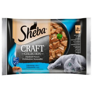 Sheba Craft Collection Rybne smaki saszetki 4x85g