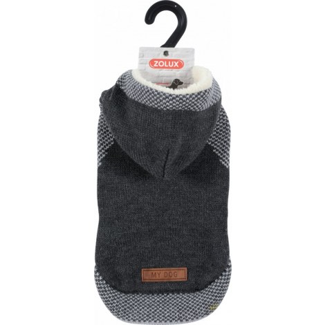 ZOLUX Sweterek z kapturem Hipster S25 szary [411455GRI]