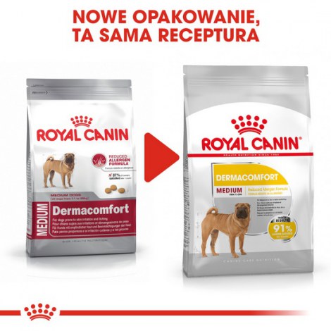Royal Canin Medium Dermacomfort karma sucha dla psów dorosłych, ras średnich o wrażliwej skórze 10kg - 3