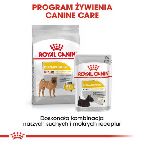 Royal Canin Medium Dermacomfort karma sucha dla psów dorosłych, ras średnich o wrażliwej skórze 10kg - 6