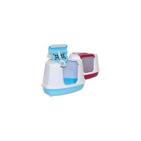 YARRO Toaleta narożna FLIP z filtrem i łopatką, kolor classic, 55,7x45x39cm granatowa [Y3401-0975 GRAN]