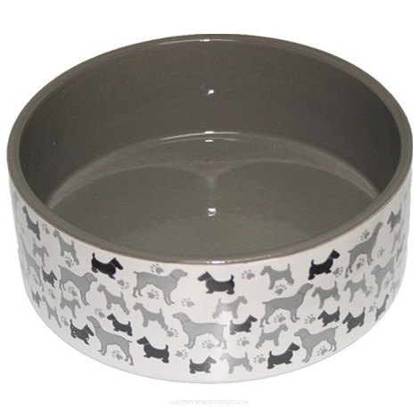 YARRO Miska ceramiczna dla psa Psy 16x6cm [Y2714]
