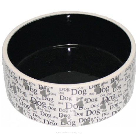 YARRO Miska ceramiczna dla psa z napisem DOG 12,5x4,5cm [Y2717]