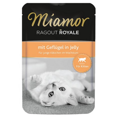 Miamor Ragout Royale Kitten z Drobiem w galaretce saszetka 100g - 2