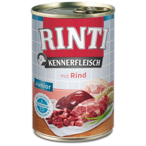 Rinti Kennerfleisch Junior Rind pies - wołowina puszka 400g - 2
