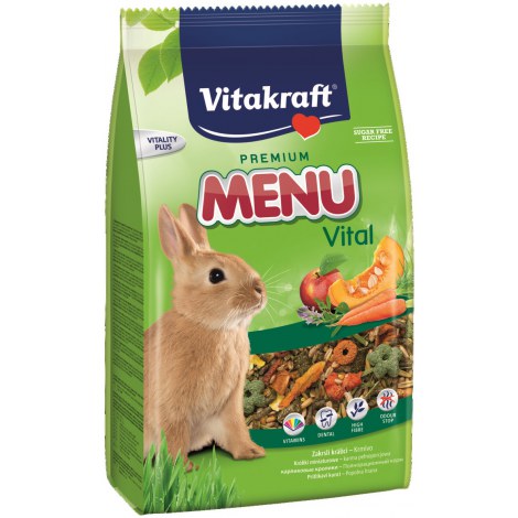 VITAKRAFT MENU VITAL karma d/królika 1kg+kracker