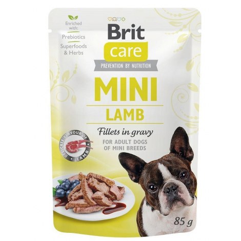 BRIT CARE MINI POUCH LAMB SASZETKA 85 G