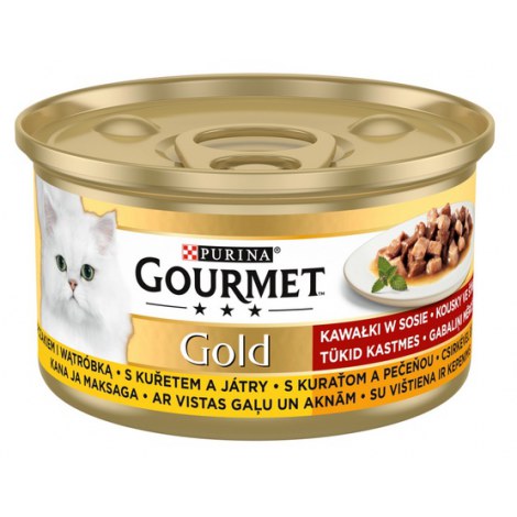 Gourmet Gold Kurczak i wątróbka w sosie 85g - 2