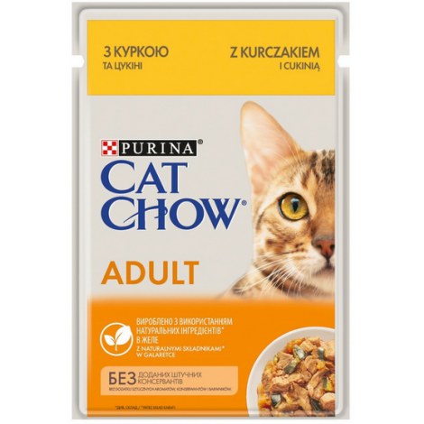 Purina Cat Chow Kurczak i cukinia saszetka 85g - 2