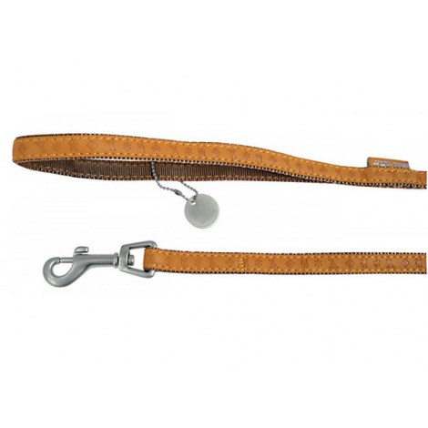 Zolux Smycz Mac Leather 10mm/1.2m Żółta [522010JA] - 2