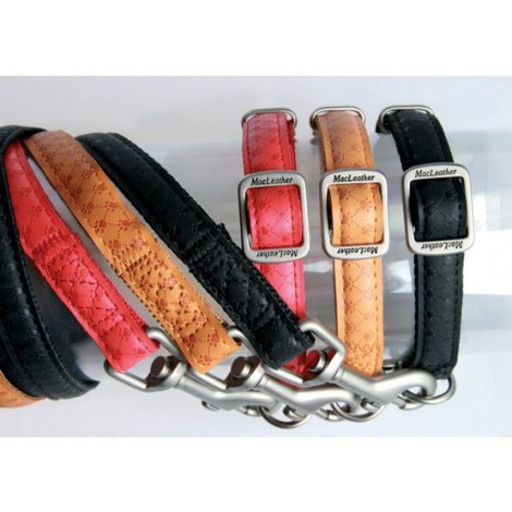 Zolux Smycz Mac Leather 10mm/1.2m Żółta [522010JA] - 4