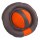 KERBL Gryzak dla psa frisbee, 22 cm, pomarańczowo-szary [80760]
