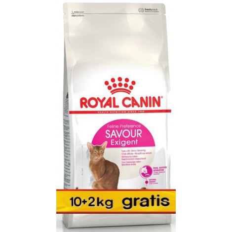 Royal Canin Exigent Savour Sensation karma sucha dla kotów dorosłych, wybrednych, kierujących się teksturą 10+2kg gratis