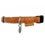 Zolux Obroża regulowana Mac Leather 20mm Żółta [522040JA] - 2
