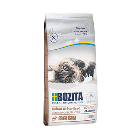 BOZITA Indoor & Sterilised Grain free Reindeer 10kg