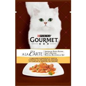 Gourmet a La Carte Indyk z warzywami saszetka 85g