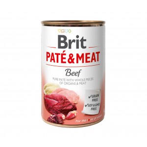 BRIT PATE & MEAT BEEF puszka dla z wołowiną 400g