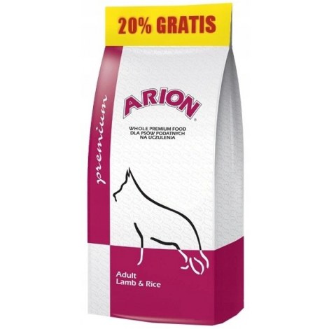 Arion Premium Adult Lamb & Rice 12kg (10+2kg gratis) - 2