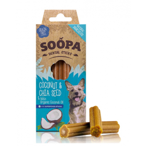SOOPA Dental STICKS Coconut & Chia Seed (kokos i nasiona chia) 100g