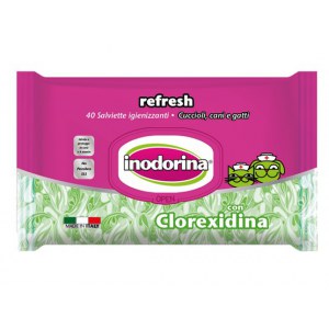Inodorina Chusteczki Clorexidina - z chlorheksydyną 40szt