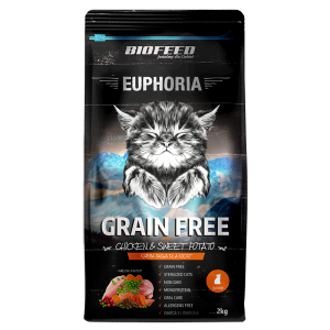 BIOFEED Euphoria JUNIOR CAT Grain Free Chicken&Potato 2kg