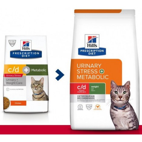 Hill's Prescription Diet Urinary Stress+Metabolic Feline 4kg - 2