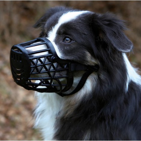 Trixie Kaganiec plastikowy dla psa rozmiar 1 (XS) czarny [17601] - 2