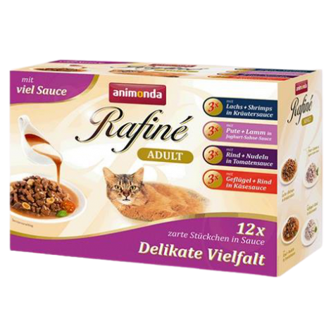 ANIMONDA Rafiné Soupé Adult Multi saszetka delicious variety 12x100 g