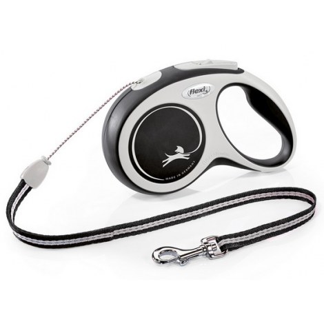 Flexi New Comfort Smycz linka S 8m czarna [FL-3042]