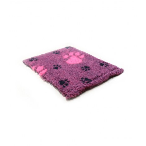 CANIFEL DryBed Posłanie (75x50)  Big Paws  Różowo Czarny