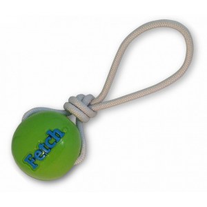Planet Dog Fetch Ball piłka ze sznurem zielona [68733]