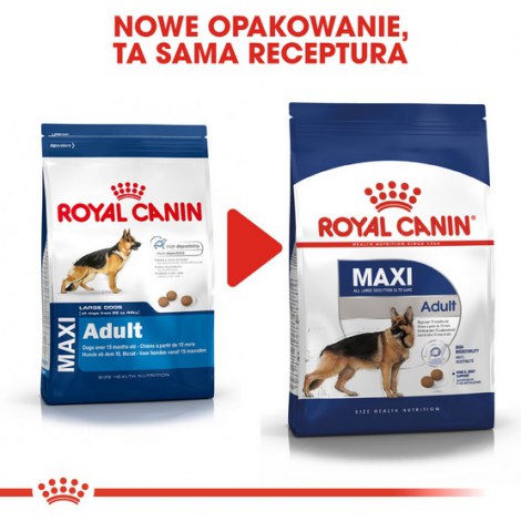 Royal Canin Maxi Adult karma sucha dla psów dorosłych, do 5 roku życia, ras dużych 18kg (15+3kg) - 3
