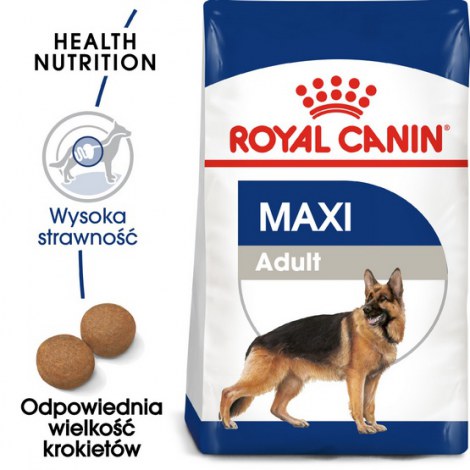 Royal Canin Maxi Adult karma sucha dla psów dorosłych, do 5 roku życia, ras dużych 18kg (15+3kg) - 2