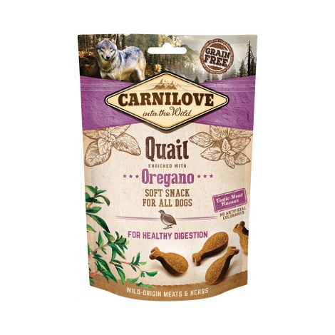 CARNILOVE Soft Snack Healthy Digestion Quail & Oregano 200g