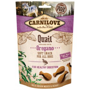 CARNILOVE Soft Snack Healthy Digestion Quail & Oregano 200g