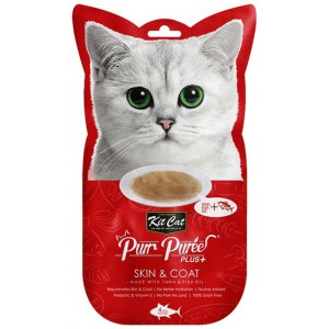 Kit Cat PurrPuree Plus+ Tuna Skin&Coat 4x15g
